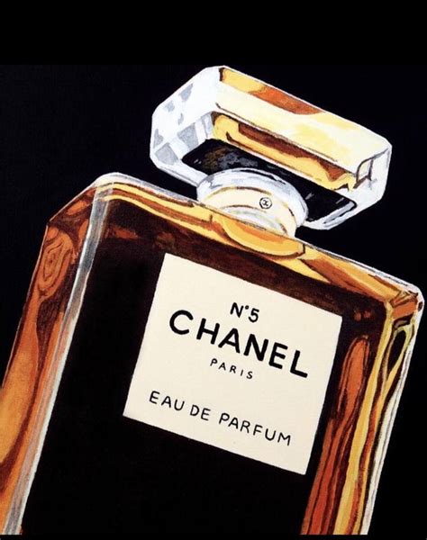 gold chanel bottle drawing|Chanel Bottle Art .